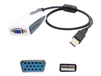 AddOn 8in USB 2.0 (A) to VGA Adapter