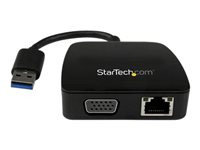 StarTech.com Universal USB 3.0 Laptop Mini Docking Station w/ VGA, GbE