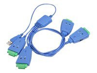 SIIG 4-Port Industrial USB to 422/485 Serial Adapter with 3KV Isolation