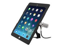 Compulocks iPad 2 Lockable Case Bundle With Combination Cable Lock and iPad Air Security Case / Cover Black