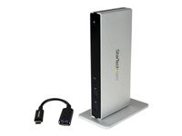 StarTech.com DVI Dual-Monitor Docking Station for USB-C Laptops