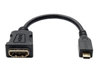 Tripp Lite 6in Micro HDMI to HDMI Adapter Converter HDMI Male Type D to HDMI Female M/F 6"