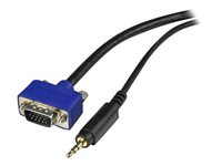 StarTech.com 6 ft High Resolution Monitor VGA Cable w/ Audio