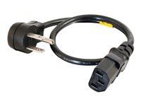 C2G 14ft 18 AWG Universal Right Angle Power Cord (NEMA 5-15P to IEC320C13R)
