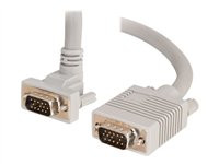 C2G Premium ft Premium Shielded HD15 SXGA M/M Monitor Cable with 90? Downward-Angled Male Connector