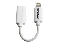 StarTech.com White Micro USB to Lightning Adapter for iPhone iPod iPad