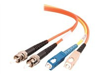 C2G OM1 SC/ST 62.5/125 Mode-Conditioning Fiber Optic Patch Cable