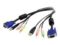 StarTech.com 4-in-1 USB, VGA, Audio, and Microphone KVM Switch Cable