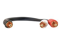 C2G Value Series 6in Value Series One RCA Mono Male to Two RCA Stereo Male Y-Cable