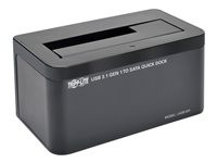 Tripp Lite USB-C to SATA Hard Drive Quick Dock for 2.5in and 3.5in HDD SSD
