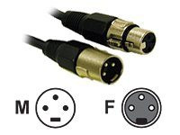 C2G Pro-Audio 1.5ft Pro-Audio XLR Male to XLR Female Cable