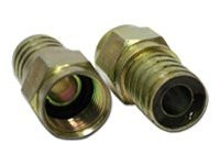 C2G Hex Crimp F-Type Connector for RG6