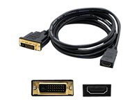 AddOn 5 Pack 8in DVI-D to HDMI 1.3 Adapter Cable