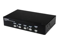 StarTech.com 4 Port DVI USB KVM Switch with Audio and 2 port USB 2.0 Hub