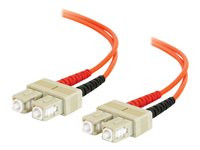 C2G 20m SC-SC 50/125 OM2 Duplex Multimode PVC Fiber Optic Cable