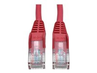 Tripp Lite 3ft Cat5e / Cat5 Snagless Molded Patch Cable RJ45 M/M Red 3'