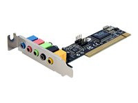 StarTech.com 5 Channel Low Profile PCI Sound Adapter Card – 24 Bits