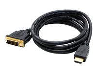 AddOn 5 Pack 8in HDMI to DVI-D Adapter Cable