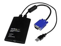 StarTech.com KVM to Laptop USB Portable Crash Cart Adapter w/ File Transfer