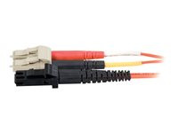 C2G 20m MTRJ-LC 62.5/125 OM1 Duplex Multimode PVC Fiber Optic Cable