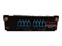 McAfee 4-port 10/1 Gigabit SM 8.5 micron with internal fail-open interface module