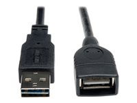 Tripp Lite 1ft USB 2.0 High Speed Extension Cable Reversible A to A M/F 1'