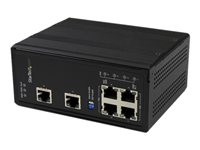 StarTech.com 6 Port Unmanaged Industrial Gigabit Ethernet Switch with 4 PoE+ Ports