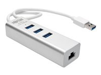 Tripp Lite Tripp USB 3.0 SuperSpeed to Gigabit Ethernet NIC Network Adapter w/ 3 Port USB Hub
