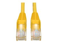 Tripp Lite 1ft Cat5e / Cat5 Snagless Molded Patch Cable RJ45 M/M Yellow 1'