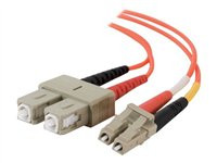 C2G 4m LC-SC 50/125 OM2 Duplex Multimode PVC Fiber Optic Cable