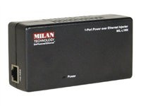 MiLAN EmPowered Etherent Single-port Power over Ethernet Injector MIL-L100i