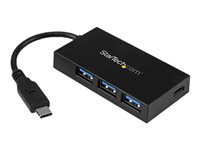 StarTech.com 4 Port USB 3.0 Hub w/ USB C & Power Adapter / USB Type C USB-C