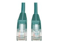 Tripp Lite 10ft Cat5e / Cat5 Snagless Molded Patch Cable RJ45 M/M Green 10'