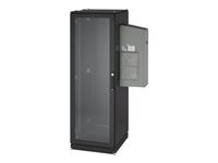 Black Box ClimateCab NEMA 12 Server Cabinet with Tapped Rails and 5000-BTU AC Unit