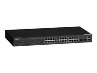 Black Box PoE L2 Managed 10/100 Switch with (2) Dual-Media SFP Ports