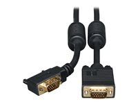 Tripp Lite 10ft VGA Coax Monitor Cable with RGB High Resolution Right Angle HD15 M/M 10'