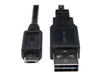 Tripp Lite 3ft USB 2.0 High Speed Cable Reversible A to 5Pin Micro B M/M 3'