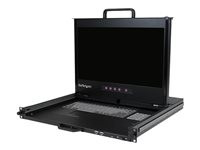 StarTech.com HD 1080p Dual Rail Rackmount LCD Console with Front USB