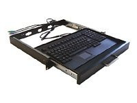 Adesso Rackmount Keyboard Drawer with built-in Touchpad Keyboard ACK-730PB-MRP