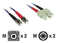 C2G 3m SC-ST 62.5/125 OM1 Duplex Multimode PVC Fiber Optic Cable