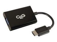 C2G HDMI to VGA and Stereo Audio Adapter Converter Dongle