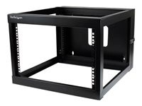 StarTech.com 6U 22in Depth Hinged Open Frame Wall Mount Server Rack