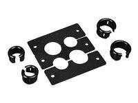 C2G Wiremold Audio/Video Interface Plates (AVIP) Cable Kit, 4 Openings (2 small and 2 large)