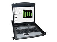 Tripp Lite 8-Port Rack Console KVM Switch w/19" LCD & 8 PS2/USB Cables 1U