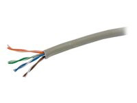 C2G 1000ft Cat6 Bulk Ethernet Cable-Stranded UTP In-Wall CM-Rated Gray TAA