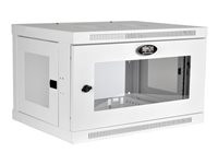 Tripp Lite 6U Wall Mount Rack Enclosure Server Cabinet White w/ Acrylic Glass Door