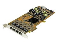 StarTech.com 4 Port Gigabit PoE PCIe Network Card