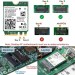 Адаптер Wi-Fi 6E AX210NGW NGFF с Bluetooth 5.3 для ПК и ноутбуков