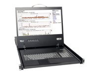 Tripp Lite 16-Port Rack Console Cat5 KVM Switch 1U RM 19" LCD Rackmount