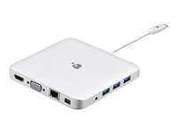 IOGEAR USB-C Compact Docking Station with Power Delivery Pass-Thru